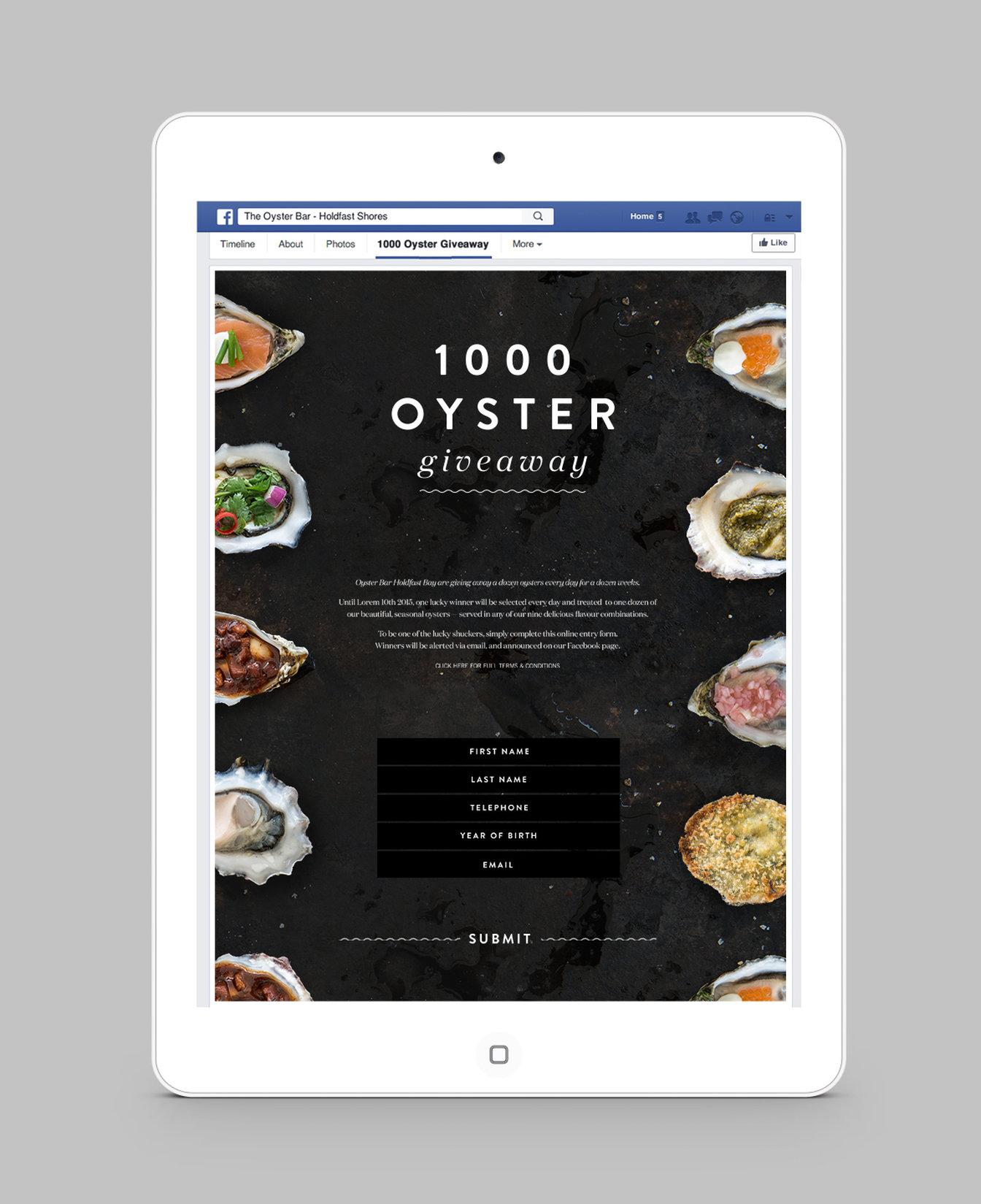 Oyster Bar Integrated · Simple · Adelaide · Melbourne